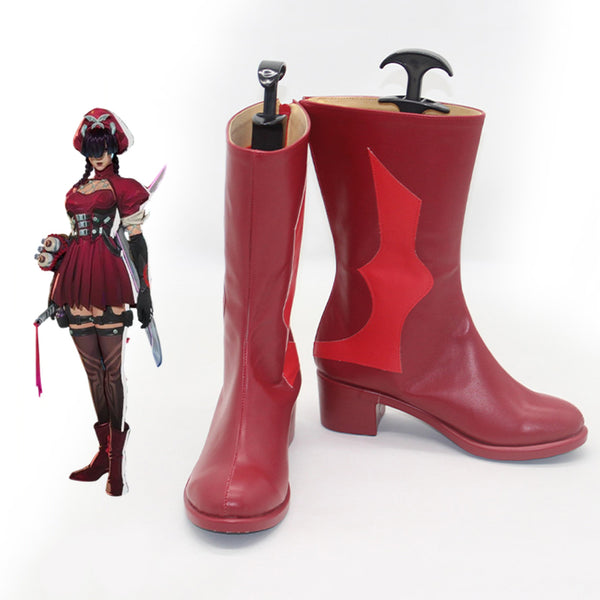 Marvel Rivals Psylocke Blood Kariudo Cosplay Shoes