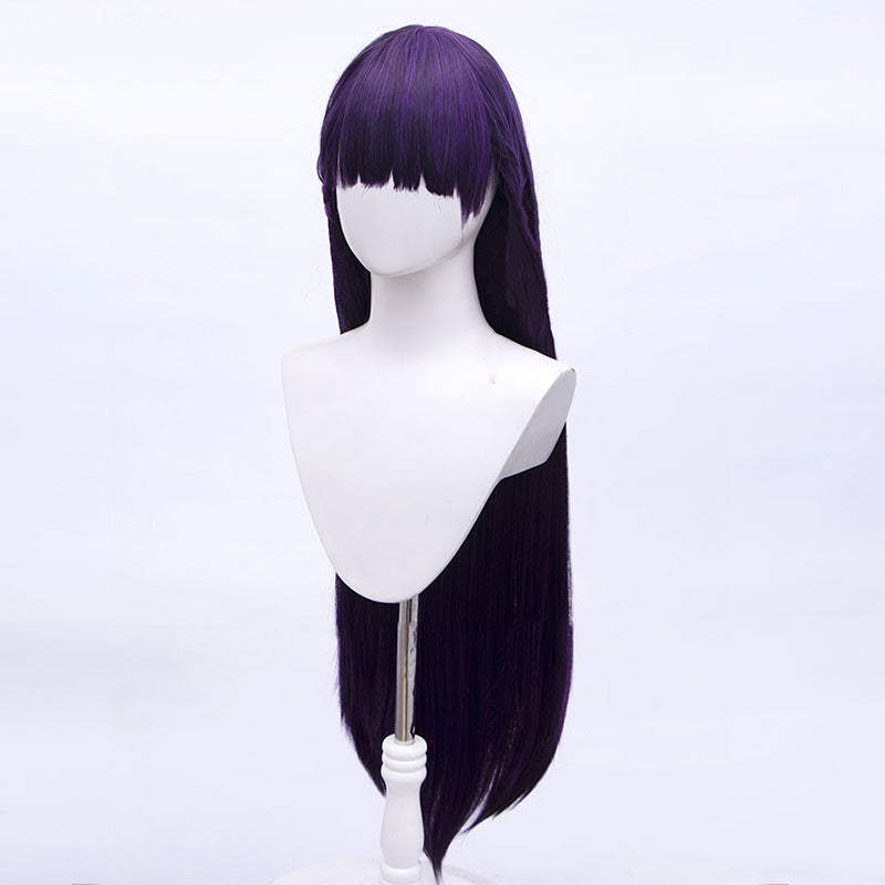 My Happy Marriage Watashi no Shiawase na Kekkon Miyo Saimori Black Purple Cosplay Wig