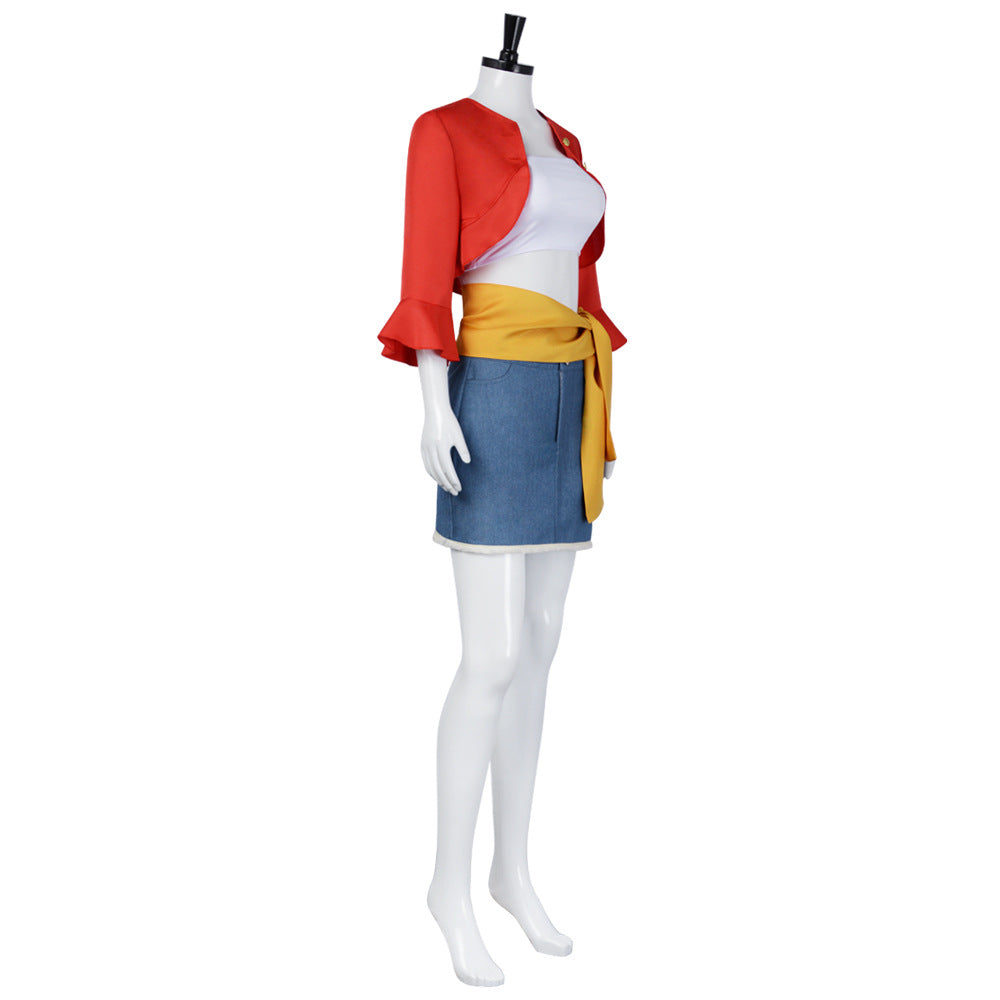 One Piece Monkey D Luffy Female B Edition Cosplay Costume