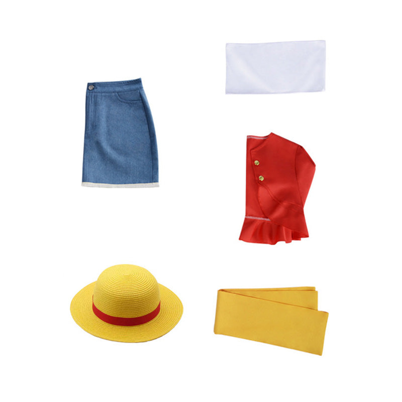 One Piece Monkey D Luffy Female B Edition Cosplay Costume