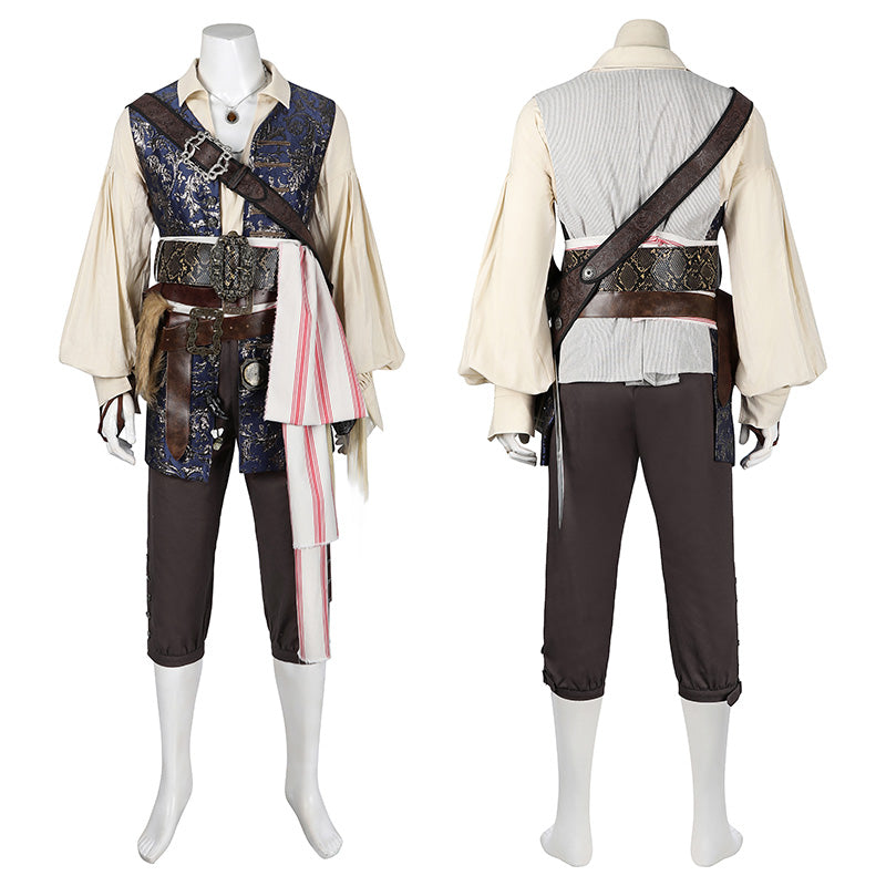 Pirates of the Caribbean Jack Sparrow Jackie Cosplay Costume