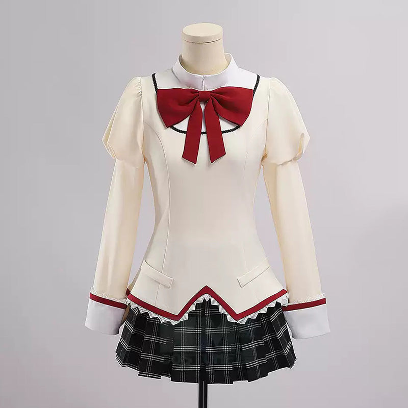 Puella Magi Madoka Magica Magica Kaname Mami Tomoe Kyoko Sakura Akemi Homura Sayaka Miki School Uniforms Cosplay Costume