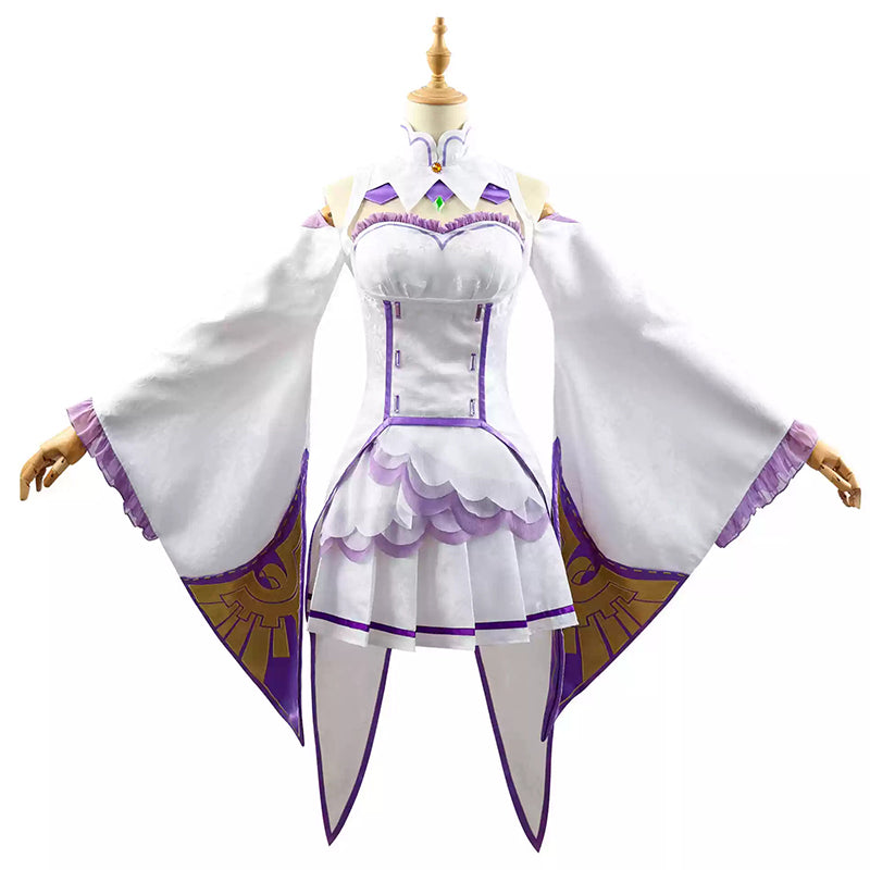 Re: Zero Starting Life In Another World Emilia Cosplay Costume B Edition