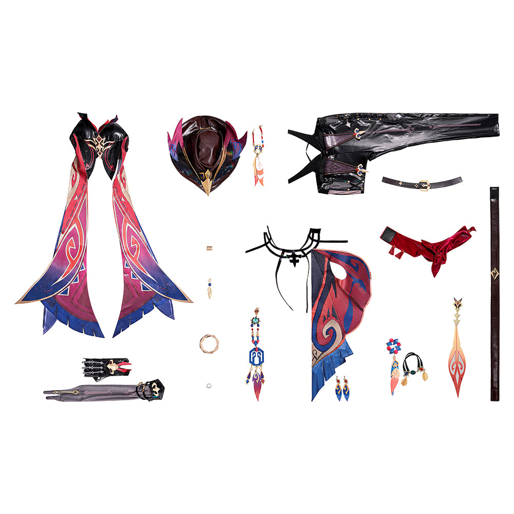 SR Genshin Impact Chasca Cosplay Costume