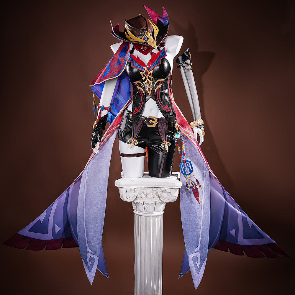 SR Genshin Impact Chasca Cosplay Costume