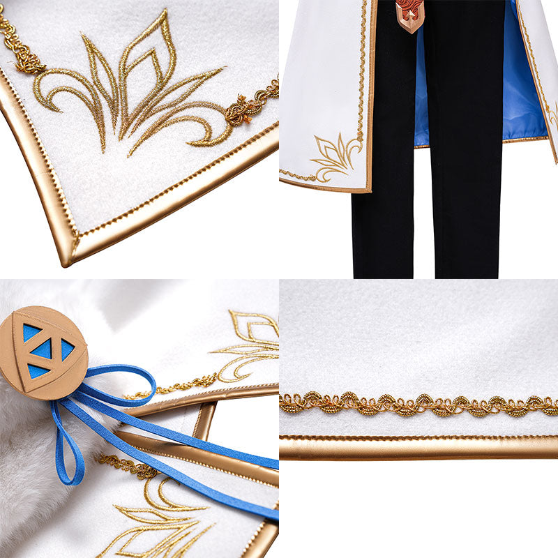 TLOZ: Breath Of The Wild Princess Champions Ballad DLC Winter Outfit Cosplay Costume