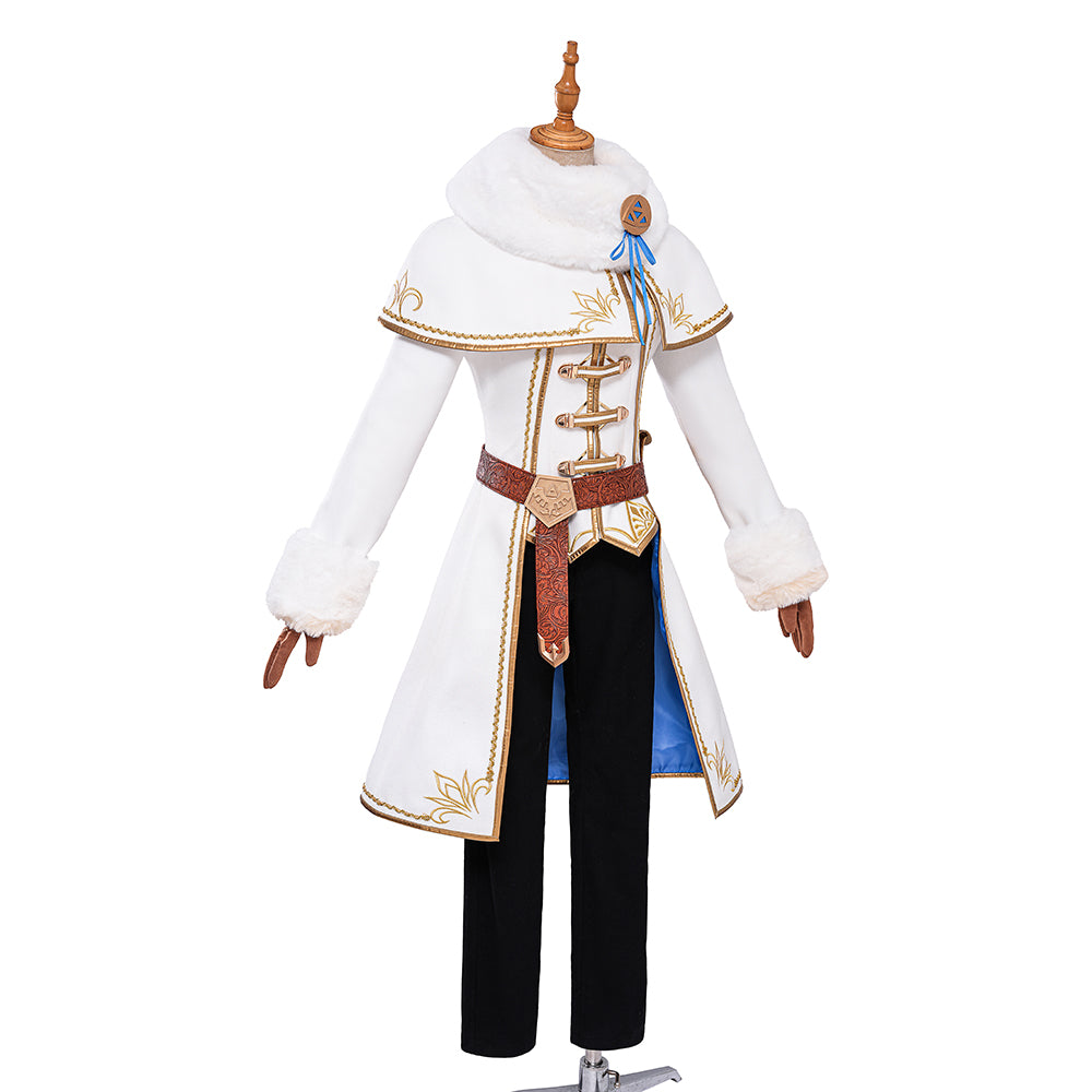 TLOZ: Breath Of The Wild Princess Champions Ballad DLC Winter Outfit Cosplay Costume