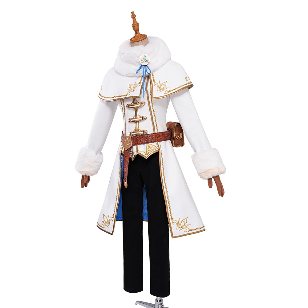 TLOZ: Breath Of The Wild Princess Champions Ballad DLC Winter Outfit Cosplay Costume