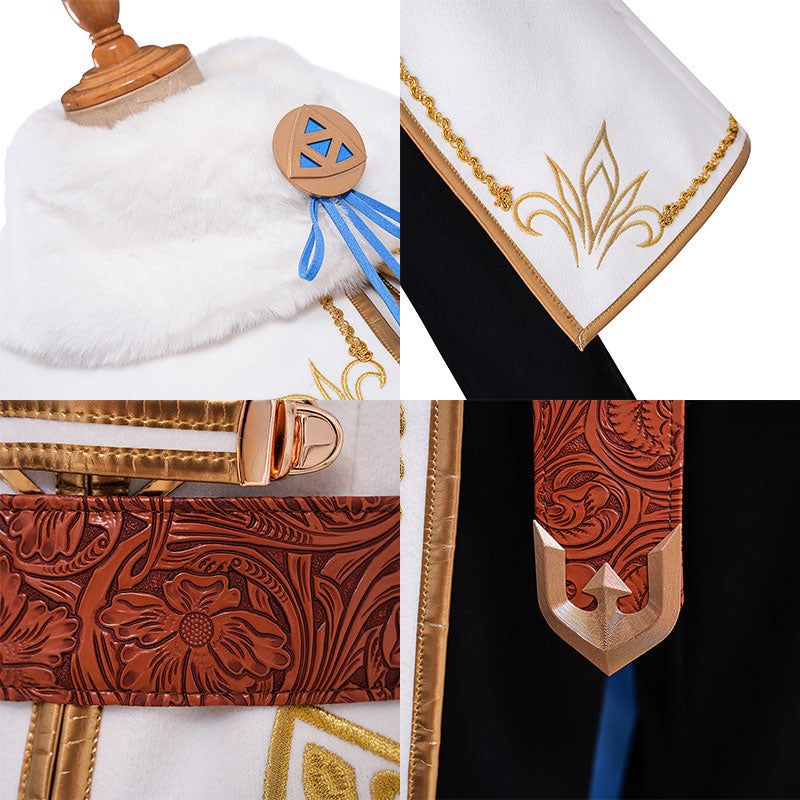 TLOZ: Breath Of The Wild Princess Champions Ballad DLC Winter Outfit Cosplay Costume