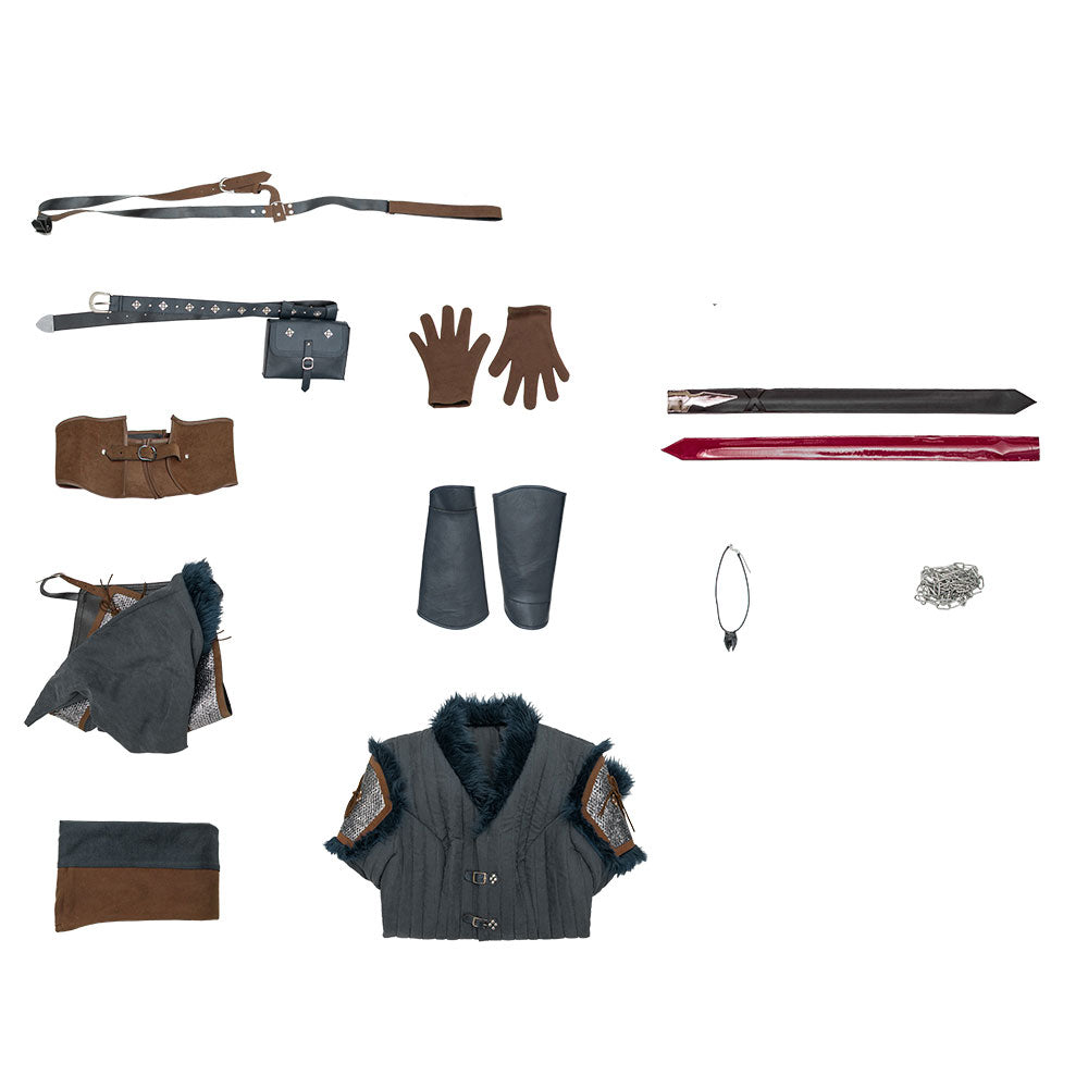 The Witcher IV Ciri Cosplay Costume - Not Included Swords