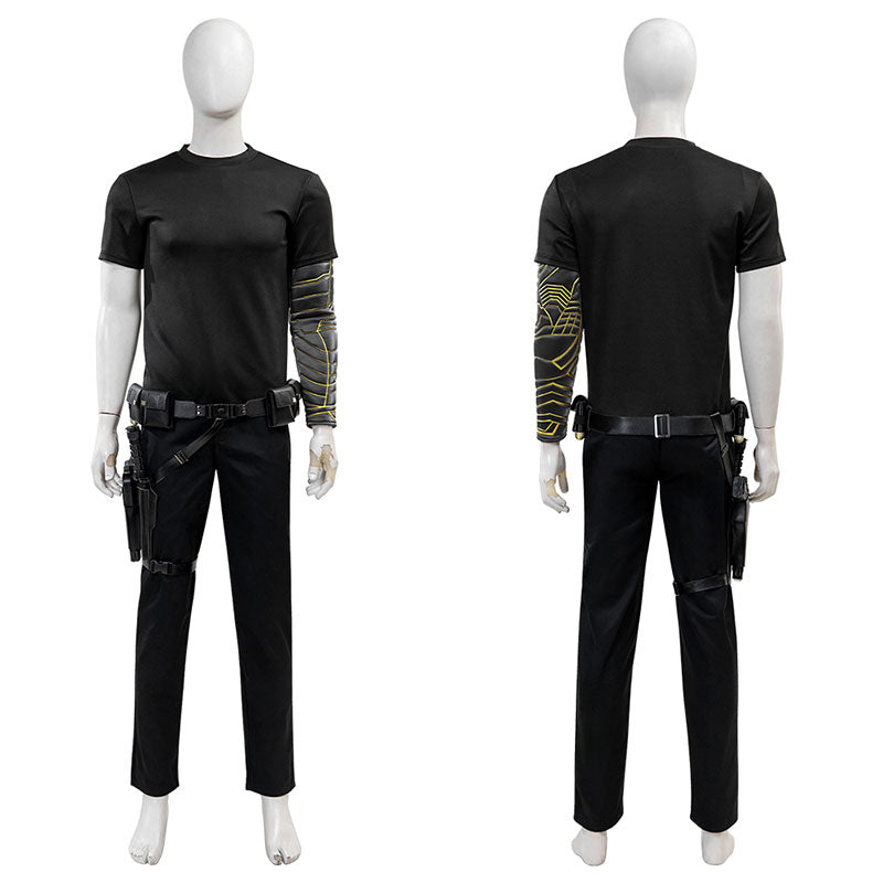 Thunderbolts 2025 Movie Winter Soldier Cosplay Costume (Daggers and gun not included)