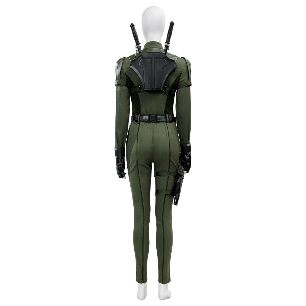 Thunderbolts 2025 Movie Yelena Belova Cosplay Costume (Gun and weapon stick not included)