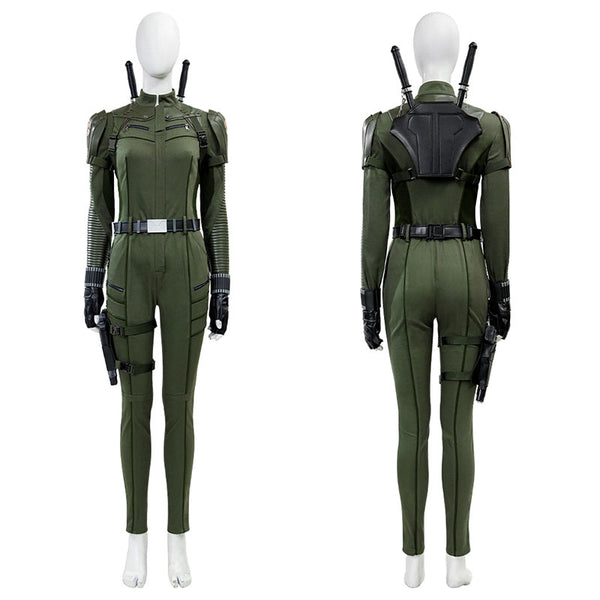 Thunderbolts 2025 Movie Yelena Belova Cosplay Costume (Gun and weapon stick not included)