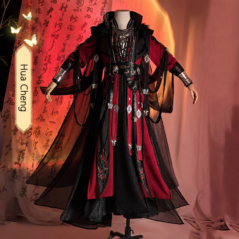 Tian Guan Ci Fu Heaven Official's Blessing Comic Hua Cheng Crimson Rain Sought Flower Cosplay Costume B Edition