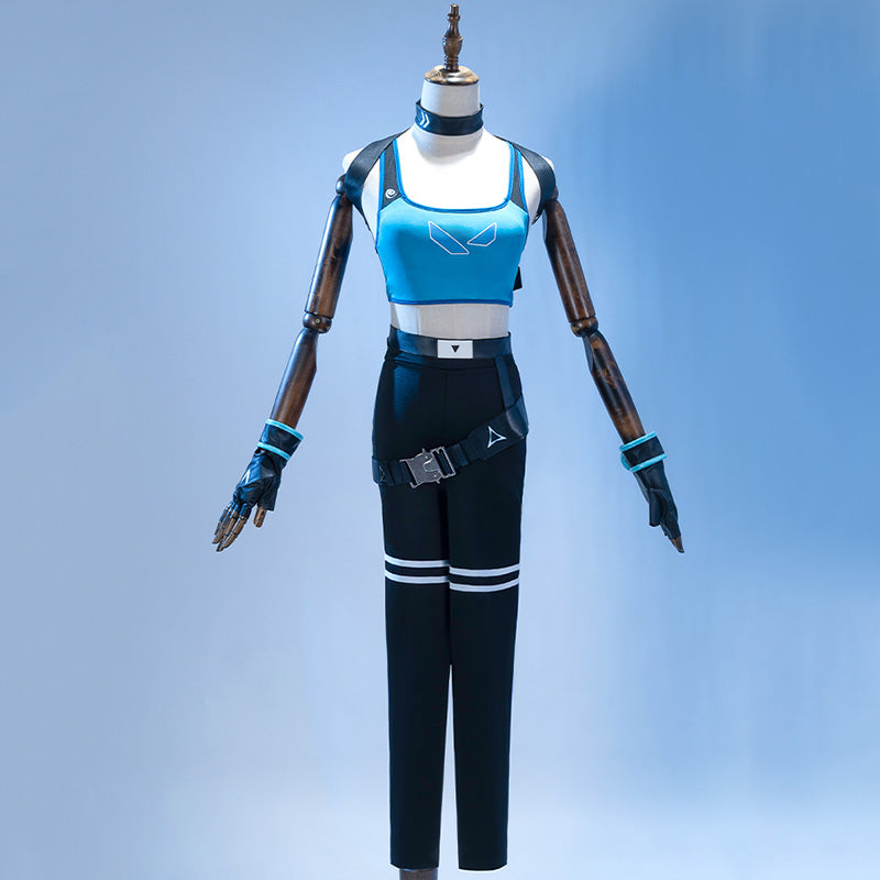 Valorant Jett Cyberpunk Cosplay Costume