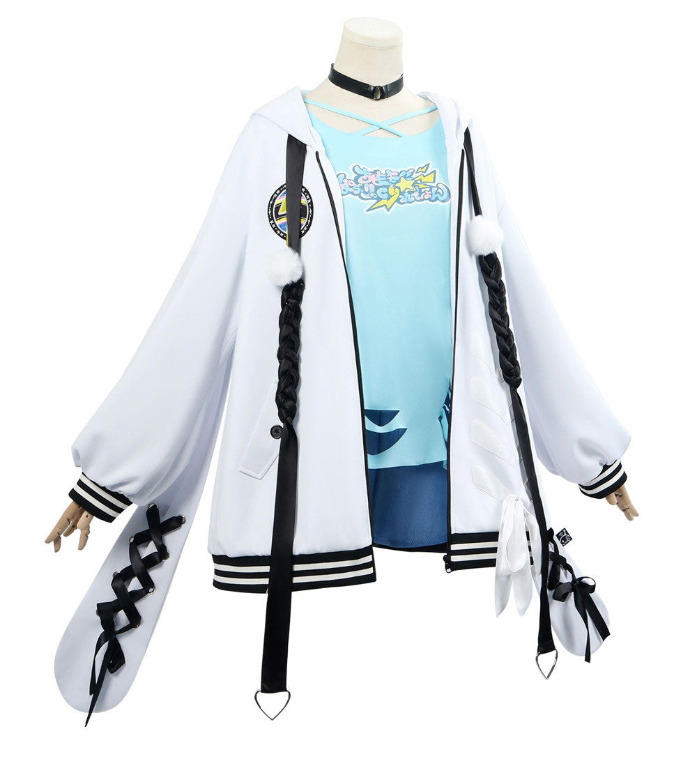 Virtual YouTuber Hololive DEV_IS FLOW GLOW Mizumiya Su Cosplay Costume