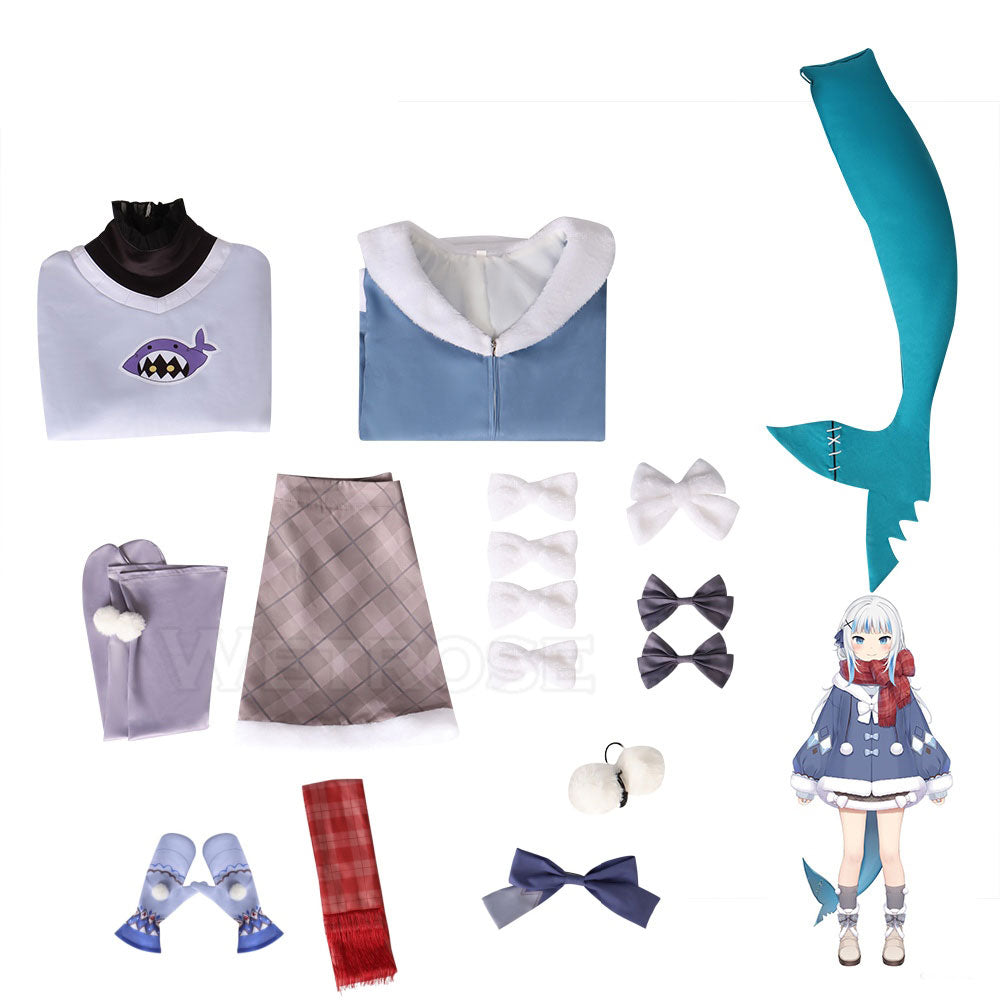 Virtual YouTuber Hololive Gawr Gura Sixth Costume Cosplay Costume