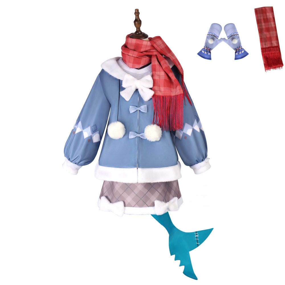 Virtual YouTuber Hololive Gawr Gura Sixth Costume Cosplay Costume