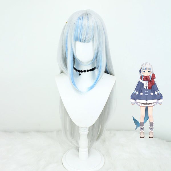 Virtual YouTuber Hololive Gawr Gura Sixth Costume Cosplay Wig