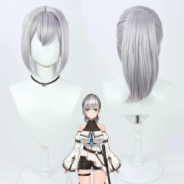 Virtual YouTuber Hololive Shirogane Noel 1 Million Subscribers 3D Costume Cosplay Wig