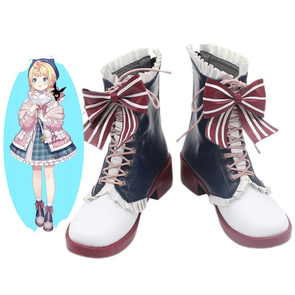 Virtual YouTuber Nijisanji Ethyria Millie Parfait Last Zuttomo Winter Outfit Cosplay Shoes