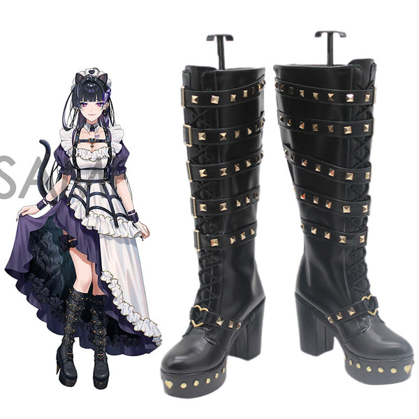 Virtual YouTuber Nijisanji XSOLEIL Meloco Kyoran Second Outfit Shoes Cosplay Boots