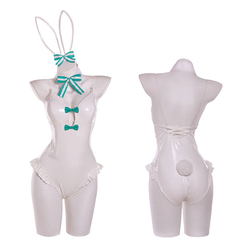 BiCute Bunnies Rurudo White Color Bunny Girl Cosplay Costume