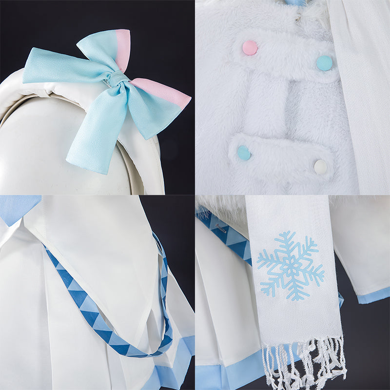 Vocaloid Hatsune Miku Snow Miku 2024 x Mitsukoshi Cosplay Costume