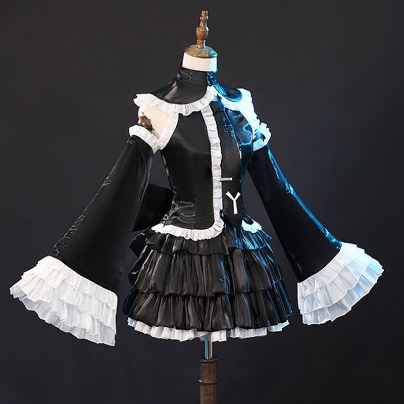 Vsinger Black Dress Maid Gothic Lolita Cosplay Costume