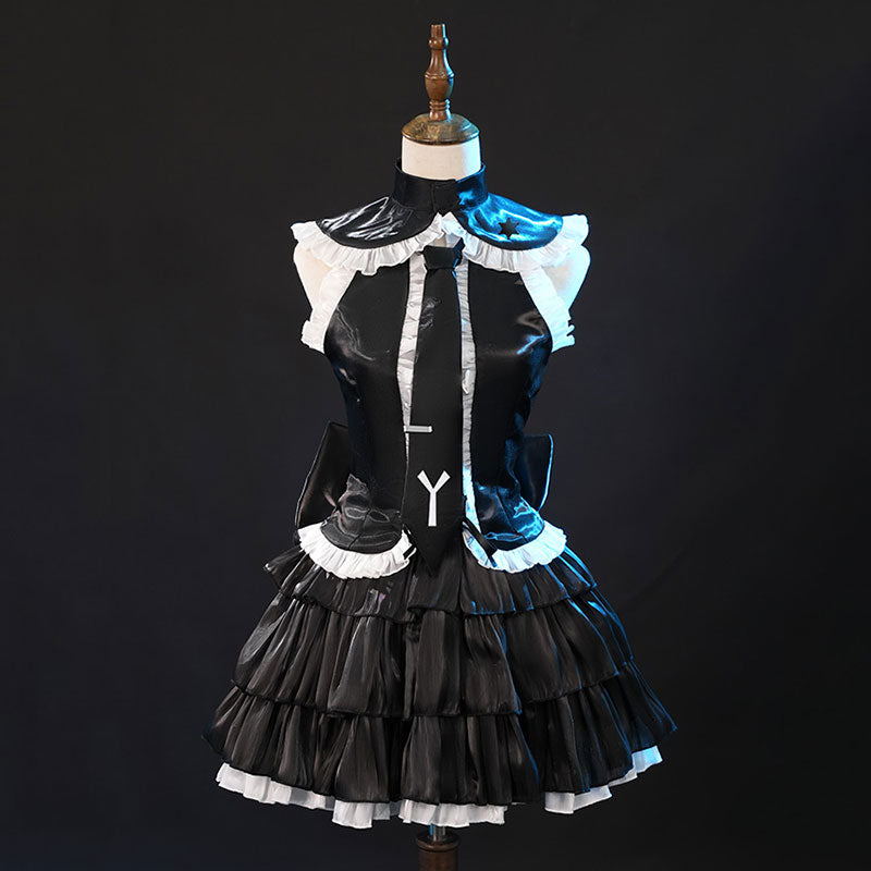 Vsinger Black Dress Maid Gothic Lolita Cosplay Costume