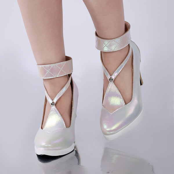 Wuthering Waves Jinhsi Peach Blossom Cosplay Shoes