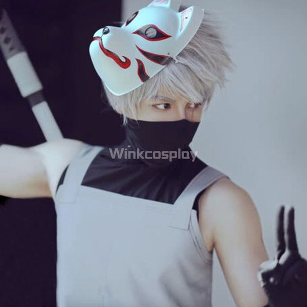 Anbu's Hatake Kakashi from Naruto Halloween Cosplay Costume - Winkcosplay