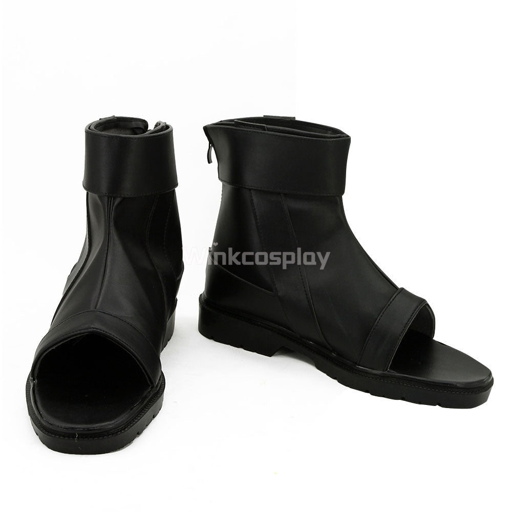 Anbu's Itachi Uchiha from Naruto Halloween Black Cosplay Shoes - Winkcosplay