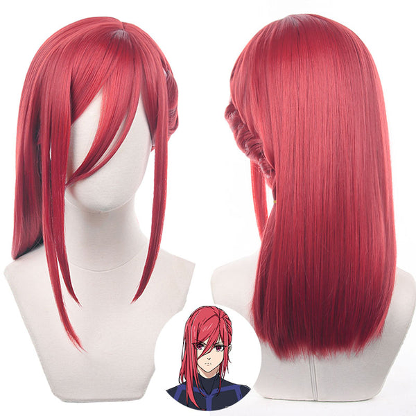 Blue Lock Hyoma Chigiri Red Cosplay Wig