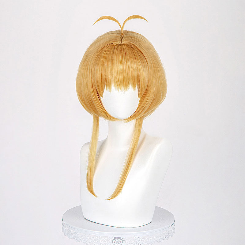 Cardcaptor Sakura Clear Card Sakura Kinomoto Golden Brown Cosplay Wig