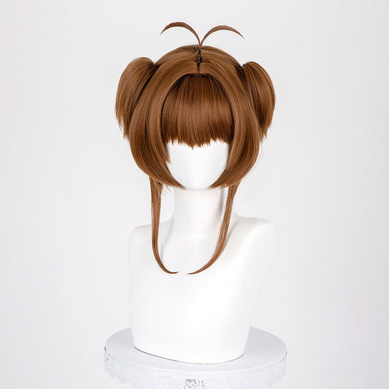 Cardcaptor Sakura Clear Card Sakura Kinomoto Golden Brown Cosplay Wig