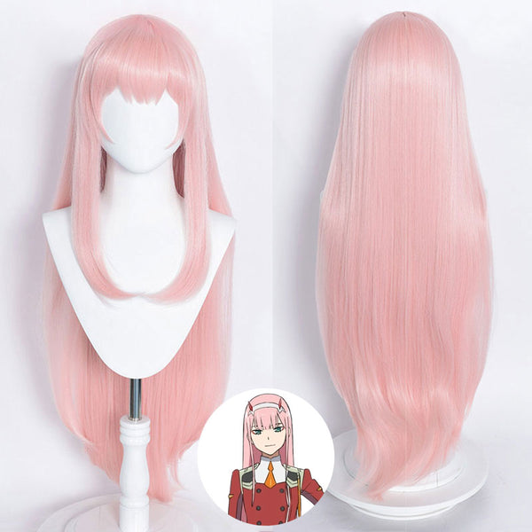 Darling in the Franxx Zero Two Code 002 Pink Cosplay Wig