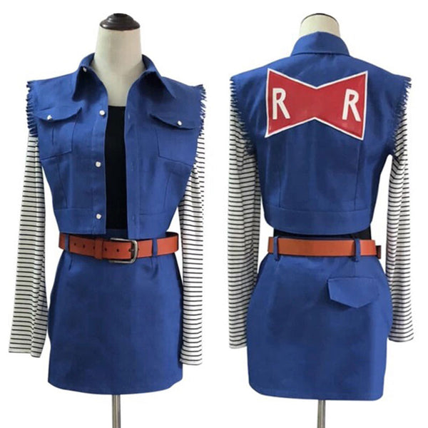 Dragon Ball Android 18 Lazuli Cosplay Costume