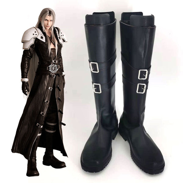 Final Fantasy VII Remake FF7 Sephiroth Shoes Cosplay Boots