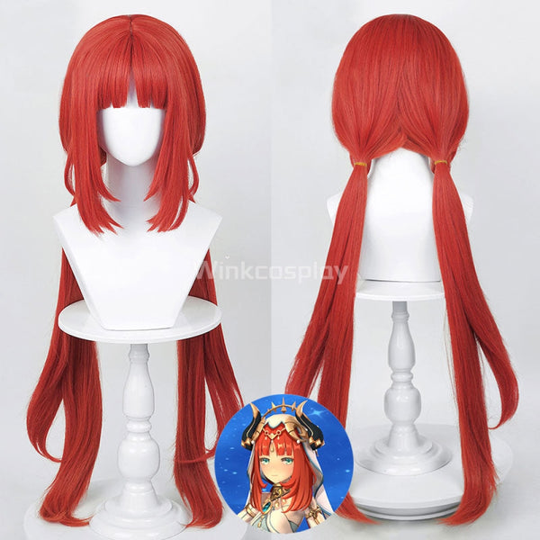 Genshin Impact Nilou Red Cosplay Wig