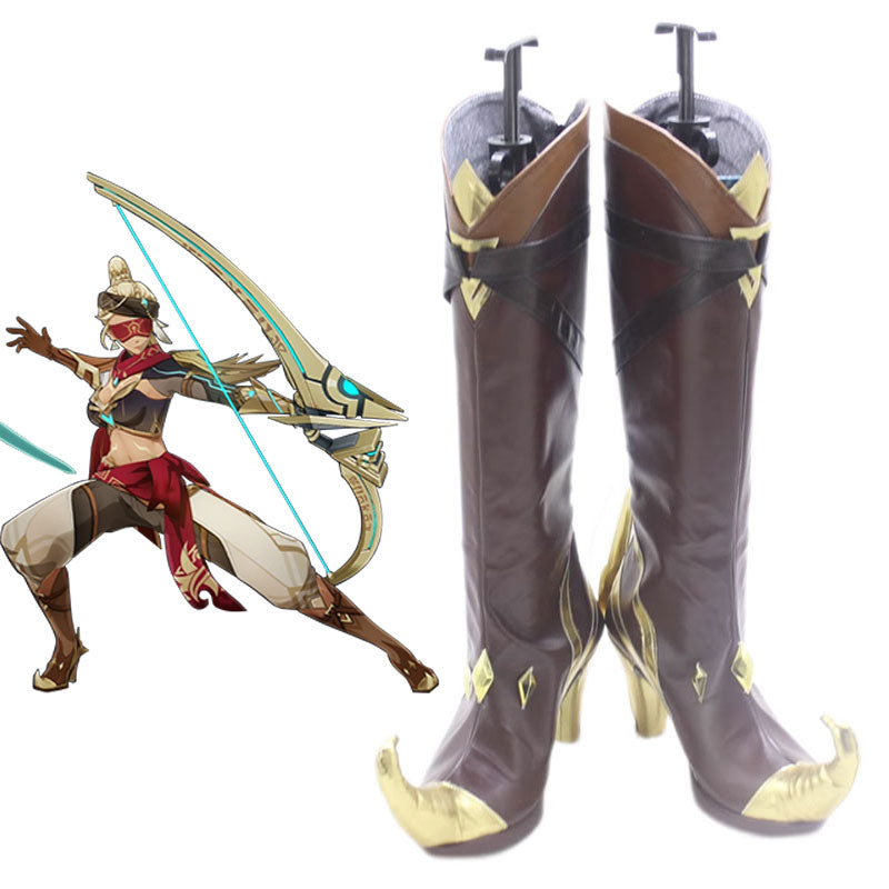 Genshin Impact The Eremites Eremite Galehunter Shoes Cosplay Boots