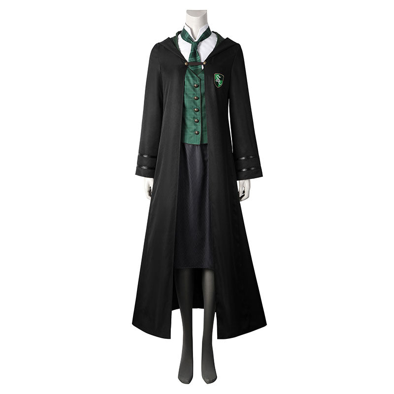 Hogwarts Legacy Slytherin Female School Uniforms Cosplay Costume ...