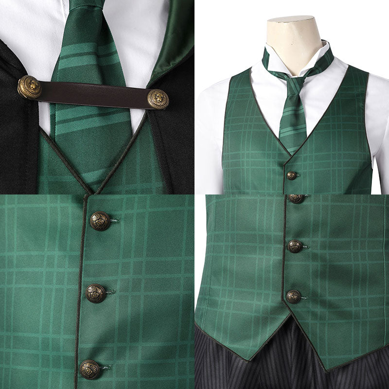 Hogwarts Legacy Slytherin Male School Uniforms Cosplay Costume