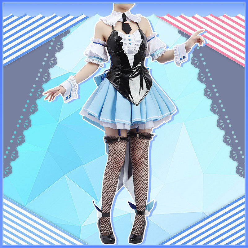 Hololive Fantasy Virtual YouTuber Usada Pekora Furi Furi Bunny Dress Bunny Girl Cosplay Costume