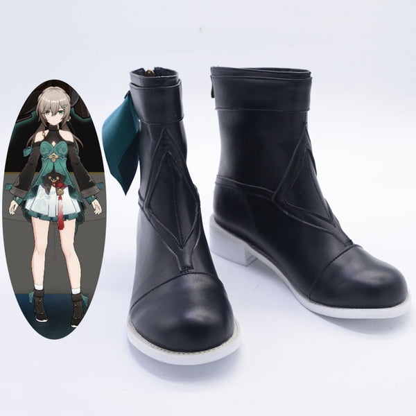 Honkai: Star Rail Qingque Cosplay Shoes