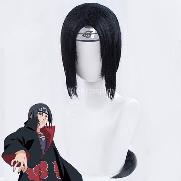 Itachi Uchiha from Naruto Halloween Black Cosplay Wig