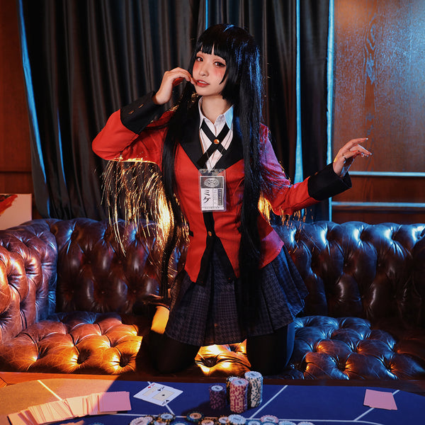 Kakegurui Compulsive Gambler Yumeko Jabami Halloween Cosplay Costume