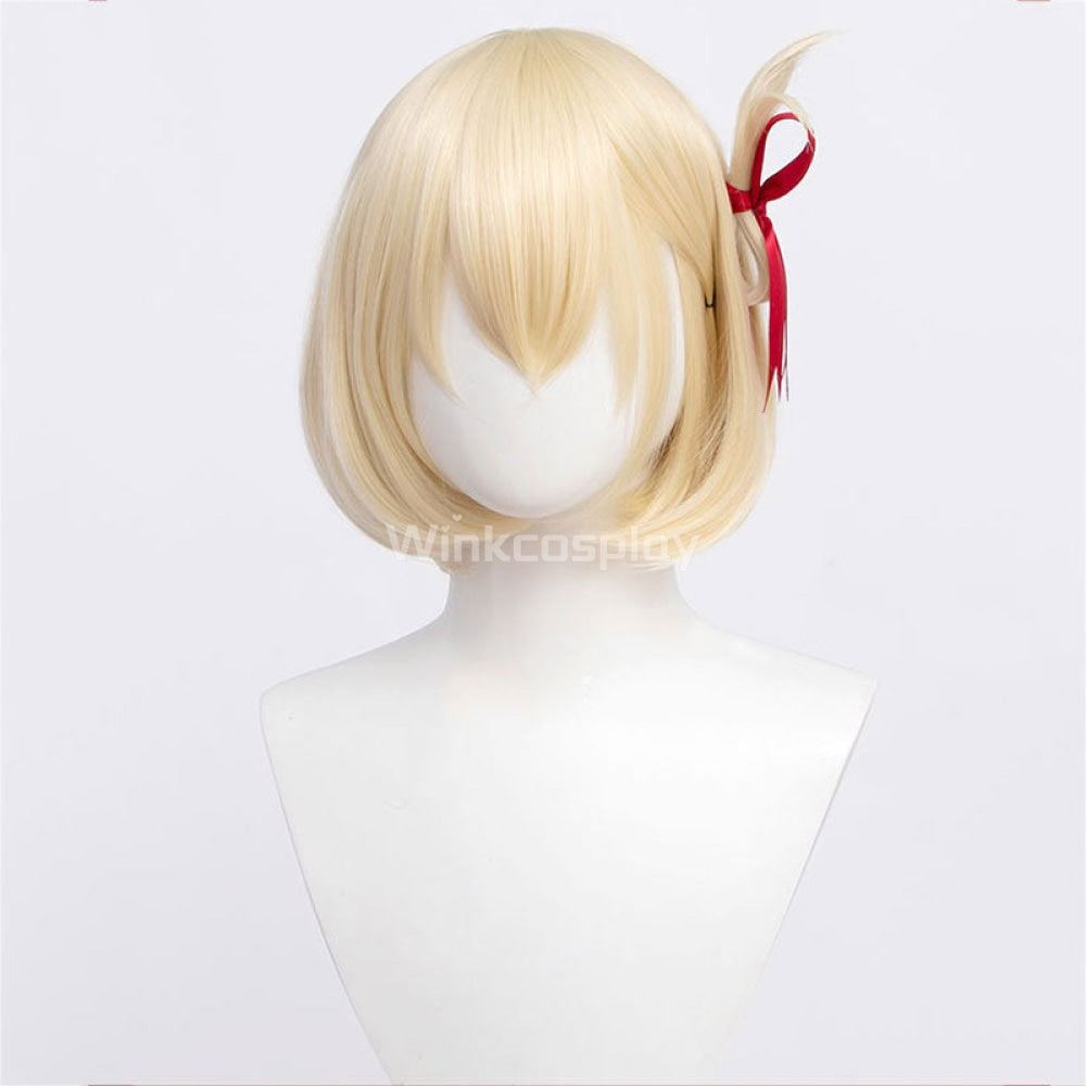 Lycoris Recoil Chisato Nishikigi Golden Cosplay Wig