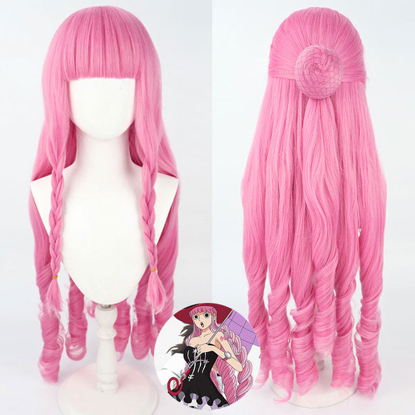 One Piece Ghost Princess Perona B Edition Pink Cosplay Wig