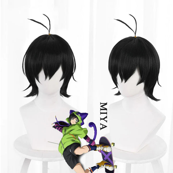 SK8 the Infinity SK∞ Reki Miya Black Cosplay Wig